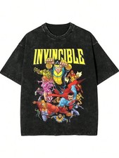 Invincible Superhero Comic Vintage Wash T shirt picture