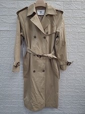 New Babaton Finch Trench Coat Water Repellent Wicker Tan Size Small picture