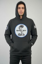 Shelby Cobra Officially Licensed Embroidered Cotton Black Hoodie picture