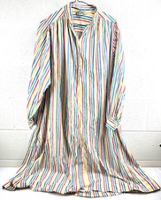 SULTANA BY ADINI Multicolor Striped 3/4 Sleeve Pullover Kaftan One Size Dress picture