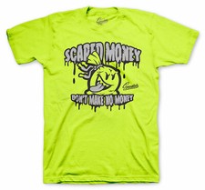 Shirt Match AJ Retro 4 Neon Volt Air Max - Scared Money Tee picture