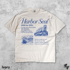 Harbor Seal Graphic Tee Marine Biology Facts Funny Ocean Animal Men & Women picture