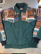 Vintage David James Aztec Southwest Jacket Quilt Lined Sz XXL WORK CHORE BARN🔥 picture