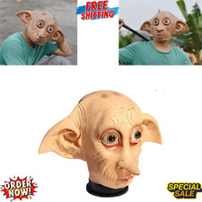 Cosplay Movie Character Big Ear Long Nose Dobby Elf Head Funny Halloween Mask picture