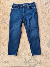 J Jill Jeans Women Sz 16 R Denim Authentic Fit Slim Ankle Mid Rise Stretch picture