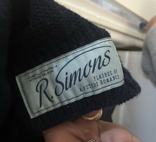 Raf Simons Berlin University Graphic Knit Wool Crewneck Pullover Sweatshirt OS picture