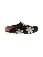 RARE* The Great x Birkenstock Collab Hand Stamped Daisy Suede Boston 39 EUC OOAK picture