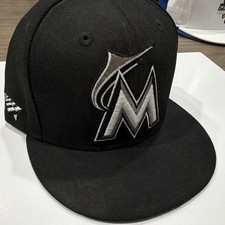 New Era 59Fifty Miami Marlins Paper Planes 7 3/8 picture