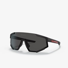Prada Linea Rossa Rubber Black/Dark Grey Men's Sunglasses picture