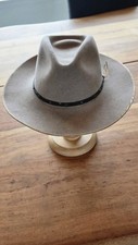 Vintage Stetson The Gun Club XXX Cowboy Hat Three Forks 7 1/2 Silverbelly picture