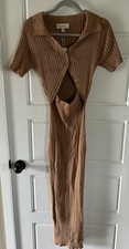 L Space women’s Lena dress size L color brown $165 picture