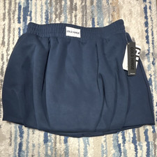 Gold Hinge Women’s Blue Athletic Skort Tennis/Golf Stretch Pockets Elastic S picture