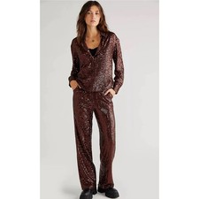 NEW NWT Free People Saylor Keke & Sylvana Sequin Set Size M picture