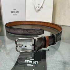 Berluti Leather Reversible Belt picture