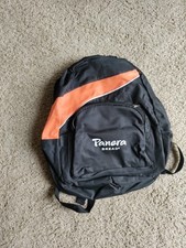 *Employee Exclusive* Panera Bread Branded 15×15 Backpack Blk/Org/Wht Nylon picture