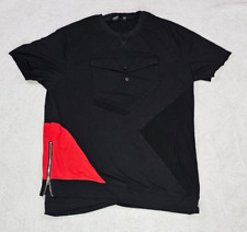 Hudson Outerwear 2XL Shirt Black Giant Pocket with Zipper Accent Black and Red picture