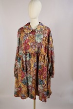 Kika Vargas X Target Mini Dress 1X Multicolor Anemone Floral Long Sleeve Boho picture