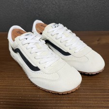 Vans Super Lowpro Marshmallow White Black Retro Running Trail Sneakers Men 10 picture