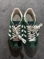 Gucci x Adidas GAZELLE Low Sneakers Men US 7 Green Suede Velvet picture