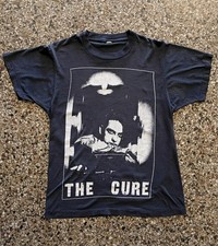 RARE Vintage 80s The Cure Robert Smith T Shirt Mens Size S M Single Stitch USA picture
