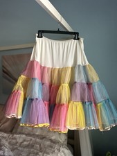 Gorgeous Vintage Rainbow Petticoat L/XL picture