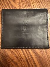 YSL Yves Saint Lauren Black Lambskin Leather Wallet Cardholder picture