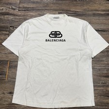 BALENCIAGA WHITE LOGO T-SHIRT (XS) picture