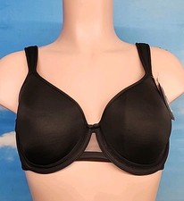Nwt UNDEROUTFIT Ultimate Coverage Bra Underwire Adjustable Strap 34C Black Color picture