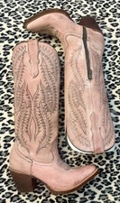 Corral Ladies Rose Pink Embroidery Tall Knee-High Boots E1447 picture