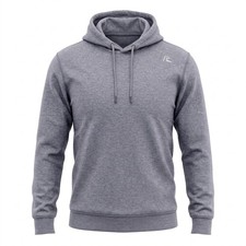 Rhoback Hesi Performance Hoodie Mens Large Heather Blue Golf Pullover Activewear picture
