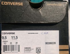 CONVERSE TRANSPARENT CLEAR SNEAKER BRAND NEW IN BOX SIZE M US 9.5 W US 11.5 RARE picture