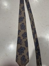 Vintage Christian Dior 100% Silk Neck Tie Paisley Made In USA picture