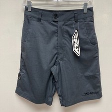 Fly Racing Premium Mens Charcoal Gray Fly Mulligan Chino Style Button Shorts  26 picture