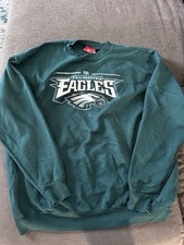 Vintage NFL Philadelphia Eagles Crewneck Sweatshirt XL Midnight Green Pullover picture