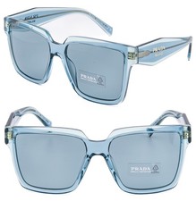 PRADA SYMBOLE Crystal Blue Oversized Triangle PR24ZS 24Z Fashion Sunglasses 24ZS picture
