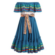 Mexican Dress Girls Traditional Toddler Folklorico Dress Vestidos Mexicanos 9-10 picture