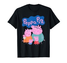 Peppa Pig 20th Anniversary Whole Family Portrait Tees T Shirts for Men Women Kid picture