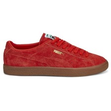 PUMA Suede Vintage Hairy Suede Lace Up  Mens Red Sneakers Casual Shoes 38569804 picture
