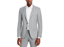 HUGO Arti Plaid Extra Slim Fit Suit Jacket MSRP $545 picture