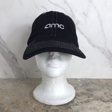 AMC MOVIE THEATRE EMBROIDERED LOGO BLACK EMPLOYEE HAT ADJUSTABLE  picture