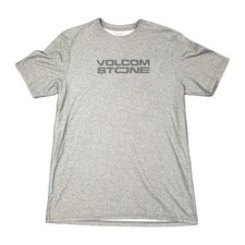 Volcom Stone V.CO-TECH Euroslash Tech Mens Gray Heather Modern Fit Graphic NWOT picture