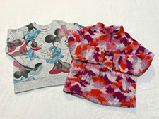 Girls 4T Sweatshirt & Fleece Pullover Lot of 2 Disney Minnie picture