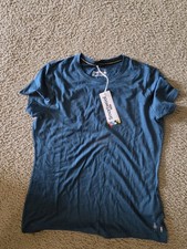 Smartwool Merino Wool Lightweight Crew Neck Short Sleeve T-Shirt Blue L picture