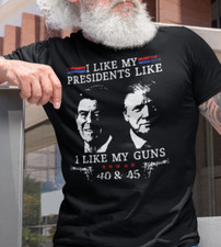 Donald Trump Support Trump Reagan Like My Presidents MAGA 2024 Election T-Shirt picture