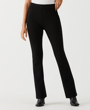 NWT Rafaella Petite Ponte Bootcut Pull on Pants Black Sz 8P picture