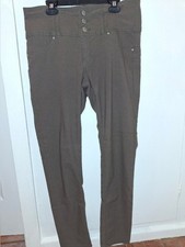 Olive High Waist Pants-Slim Fit picture
