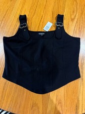 Nightfall NEW Torrid Buckle Strap Tank Size 1 NEW Black picture