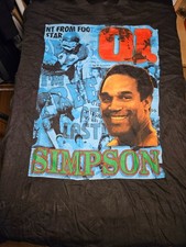 VTG 1995 OJ Simpson XXL Double Sided I’m Free Would Not Could Not Rap Tee RARE picture