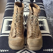 Danner USMC RAT 8-Inch Mojave Hot Weather Leather Lace Up Boots Men's Size 10.5 picture