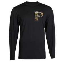 Camo Powerstroke Small P T-Shirt Unisex Black Color Front S - 2XL Long Sleeve picture